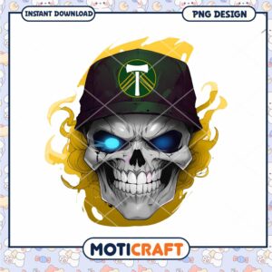 Flaming Skull Portland Timbers PNG