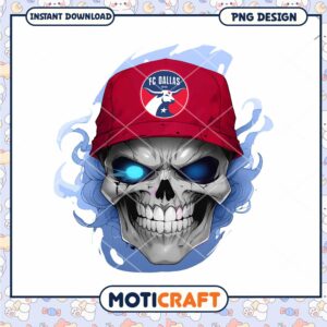 FC Dallas Skull PNG Design Instant Download