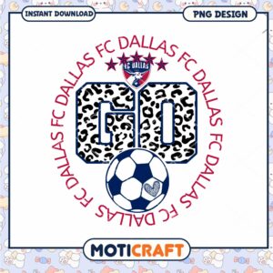 FC Dallas Leopard Print PNG Design