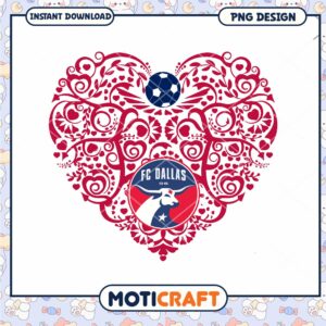 FC Dallas Heart PNG Design