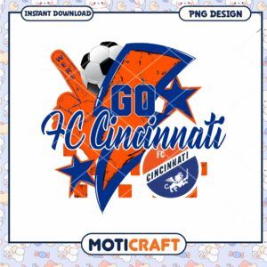 FC Cincinnati Soccer PNG Design