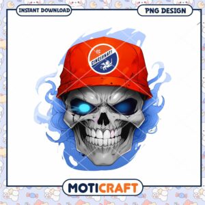 FC Cincinnati Skull PNG Design
