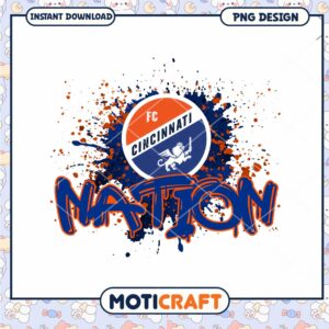 FC Cincinnati Nation PNG Design