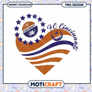 FC Cincinnati PNG Design Heart Logo