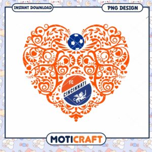 FC Cincinnati Heart PNG Design
