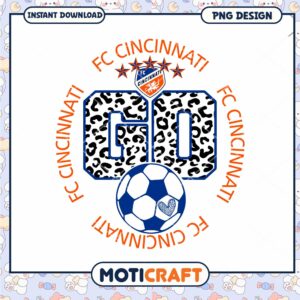 FC Cincinnati Go Leopard Print PNG Design