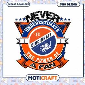 FC Cincinnati Fan Power PNG Design