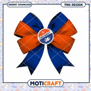 FC Cincinnati Bow PNG Design Instant Download