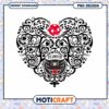 DC United Soccer Heart PNG Design