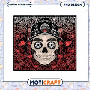 DC United Skull Bandana PNG Design