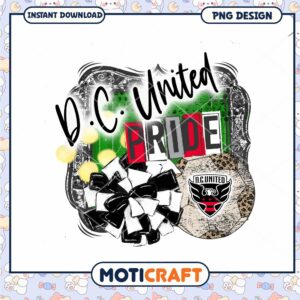 DC United Pride PNG Sublimation Design