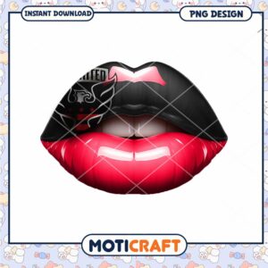 DC United Lips PNG Design Instant Download