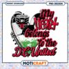 DC United Heart PNG Sublimation Design