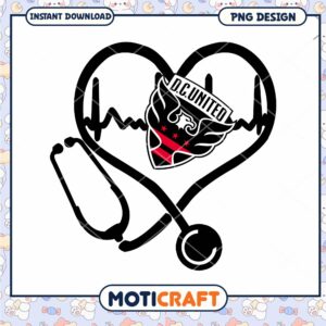 DC United Heart Stethoscope PNG