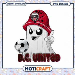 DC United Ghost PNG Sublimation Design