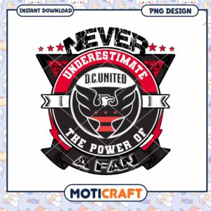 DC United Fan Power PNG Design