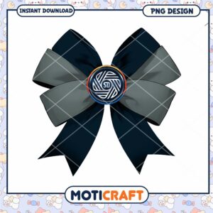 Dark Blue Bow PNG Design Instant Download