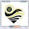 Columbus Crew SC Heart Design PNG Instant Download Art