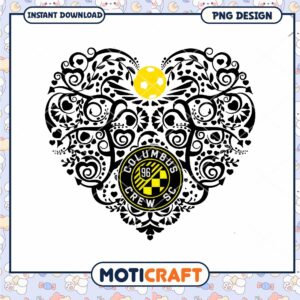 Columbus Crew SC Heart PNG Design
