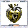 Columbus Crew Heart PNG Design