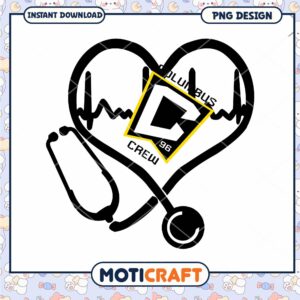 Columbus Crew Heart Stethoscope PNG