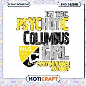 Columbus Crew Girl PNG Design
