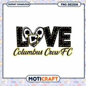 Columbus Crew FC Love PNG Design