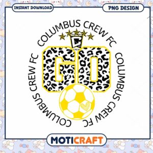 Columbus Crew FC Go Leopard PNG Design