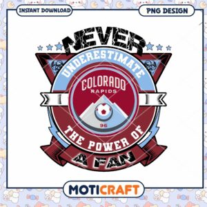 Colorado Rapids Fan Power PNG Design
