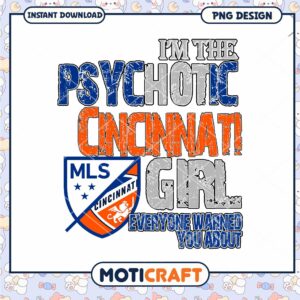 Cincinnati MLS Girl PNG Design