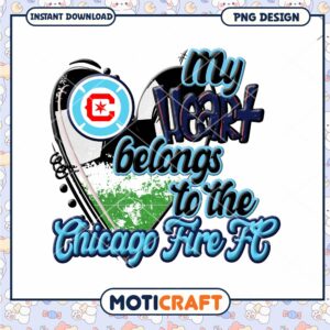 Chicago Fire FC Heart PNG Design