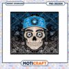 Charlotte FC Skull Bandana PNG Design