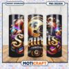 Vibrant Saints Tumbler for Football Fans, Stylish and Functional Design
