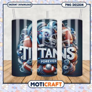 Titans Forever tumbler design for passionate fans, enjoy game day hydration