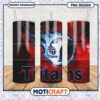 Titans tumbler png design for sports fans, stylish and functional drinkware