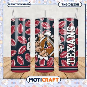 Texas Football Tumbler PNG Design for Fans, Perfect Gift Idea