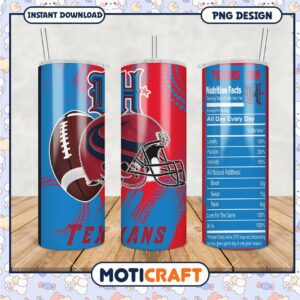 Texas Football Fan Tumbler, Perfect for Game Day Enthusiasts