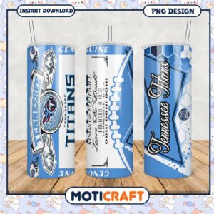 Tennessee Titans Tumbler PNG Design, Perfect for Game Day Drinks