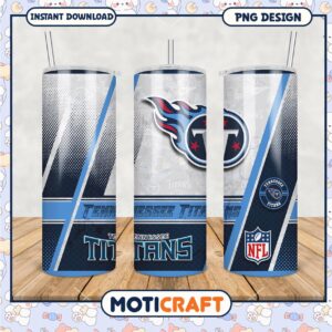 Tennessee Titans tumbler design for NFL fans, stylish and functional