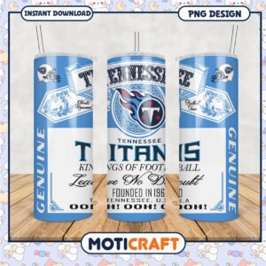 Tennessee Titans Tumbler Cup Design, perfect for game day use