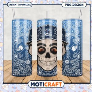 Tennessee Titans Skull Tumbler PNG, stylish drinkware for fans