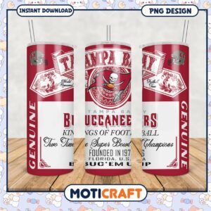 Tampa Bay Buccaneers Tumbler, perfect for fans and collectors