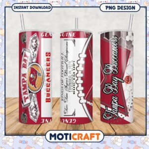 Tampa Bay Buccaneers Tumbler PNG, show your team spirit daily
