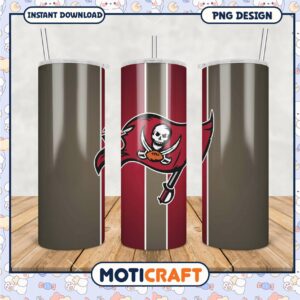 Tampa Bay Buccaneers tumbler png, perfect for sports fans everywhere