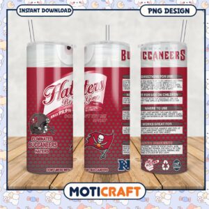 Tampa Bay Buccaneers Tumbler PNG, Perfect for Fans and Gifts