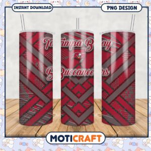 Tampa Bay Buccaneers tumbler design, stylish and functional drinkware