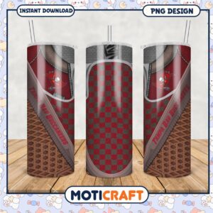 Tampa Bay Buccaneers tumbler design for fans, stylish and functional