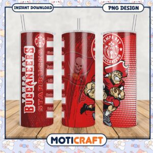 Tampa Bay Buccaneers tumbler design for coffee lovers, perfect gift idea