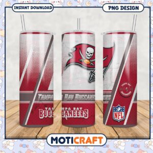 Tampa Bay Buccaneers tumbler design for fans, perfect gift idea