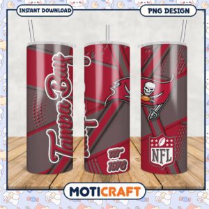 Tampa Bay Buccaneers tumbler cup design, perfect for fans everywhere